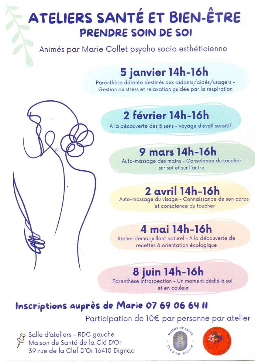 Ateliers thérapeuthiques 2026