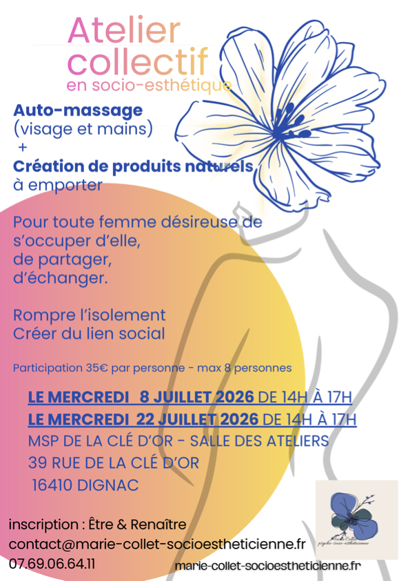 Atelier collectif "Auto-massage & Création de produits naturels" juillet 2026